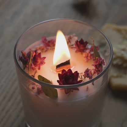 Ръчно направена езотерична свещ, маслиносоева, 9 разновидности, 150 гр.